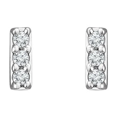 Diamond Bar Earrings