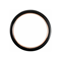 Black & 18K Rose Gold PVD Tungsten Band