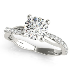 Single Row Diamond Ring