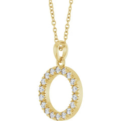 Natural Diamond Circle 16-18" Necklace
