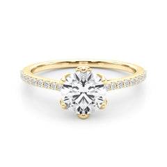 Single Row Diamond Ring