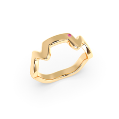 Table Mountain Pavé Sapphire Ring