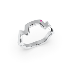 Table Mountain Pavé Sapphire Ring