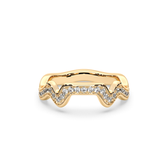 Table Mountain Pave Diamond Ring