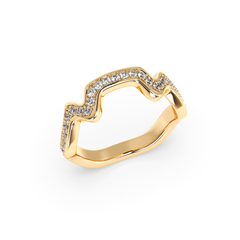 Table Mountain Pave Diamond Ring