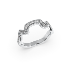 Table Mountain Pave Diamond Ring
