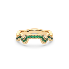 Table Mountain Pavé Tsavorite Ring