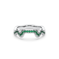 Table Mountain Pavé Tsavorite Ring