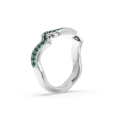 Table Mountain Pavé Tsavorite Ring