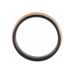 18K Rose Gold PVD & Black PVD Tungsten