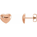 Puffed Heart Earrings