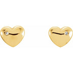 Puffed Heart Earrings