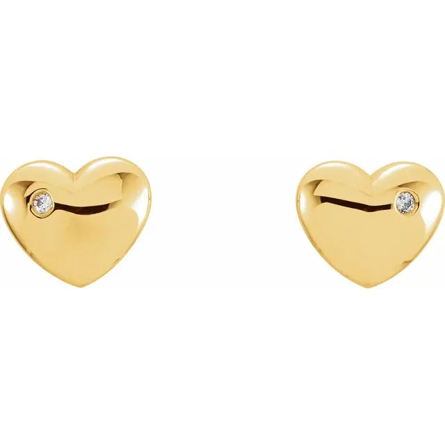 Puffed Heart Earrings
