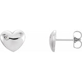 Puffed Heart Earrings