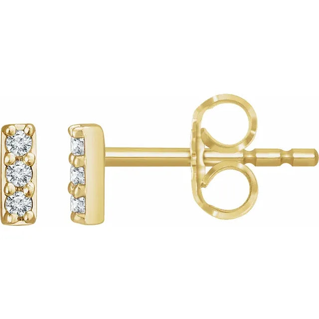 Diamond Bar Earrings Main image