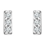 Diamond Bar Earrings