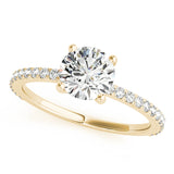 Single Row Diamond Ring