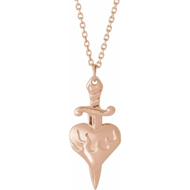Heart & Dagger 16-18" Neckalce Zweitbild