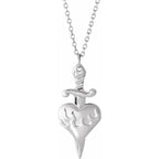 Heart & Dagger 16-18" Neckalce
