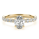 Single Row Diamond Ring