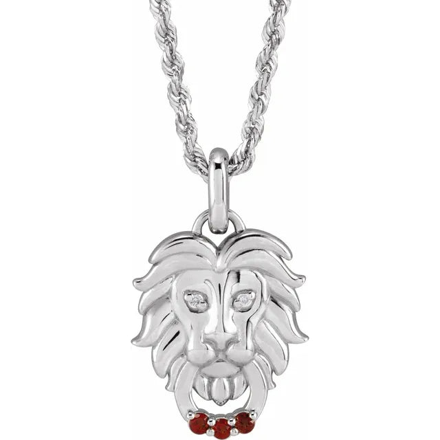 Natural Diamond Lion 20" Necklace Zweitbild