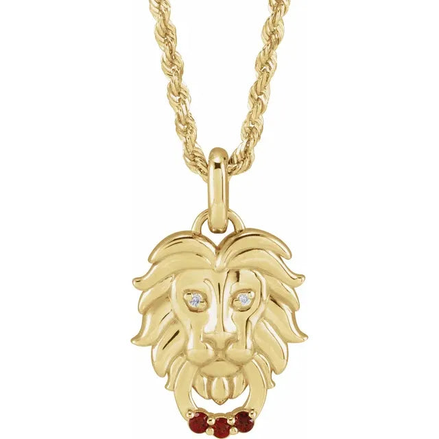 Natural Diamond Lion 20" Necklace Hauptbild