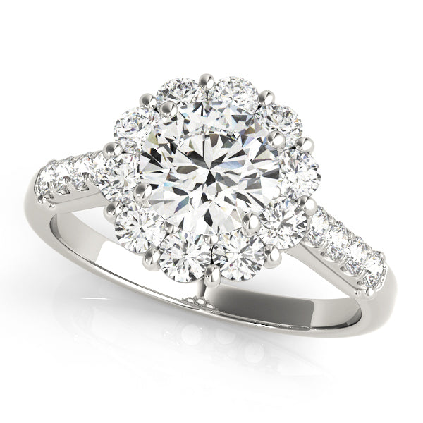 Halo Diamond Ring Imagen secundaria del producto