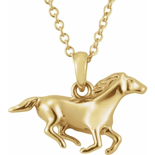 Horse Pendant 16-18" Necklace Hauptbild
