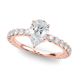 Single Row Diamond Ring