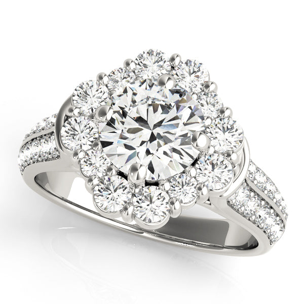 Halo Diamond Ring Imagen secundaria del producto