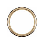 18K Yellow Gold & Black PVD Tungsten Beveled Stepped Edge Band