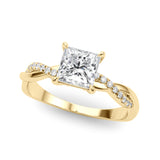 Single Row Diamond Ring