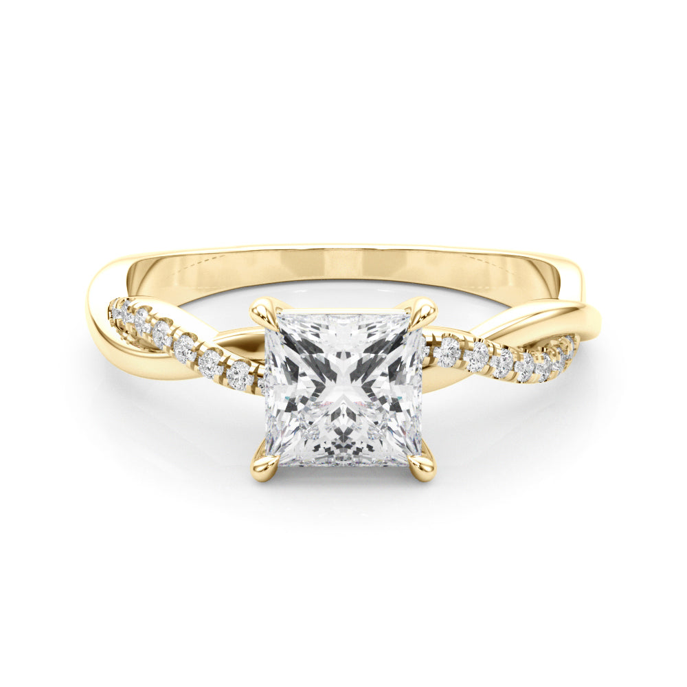 Single Row Diamond Ring