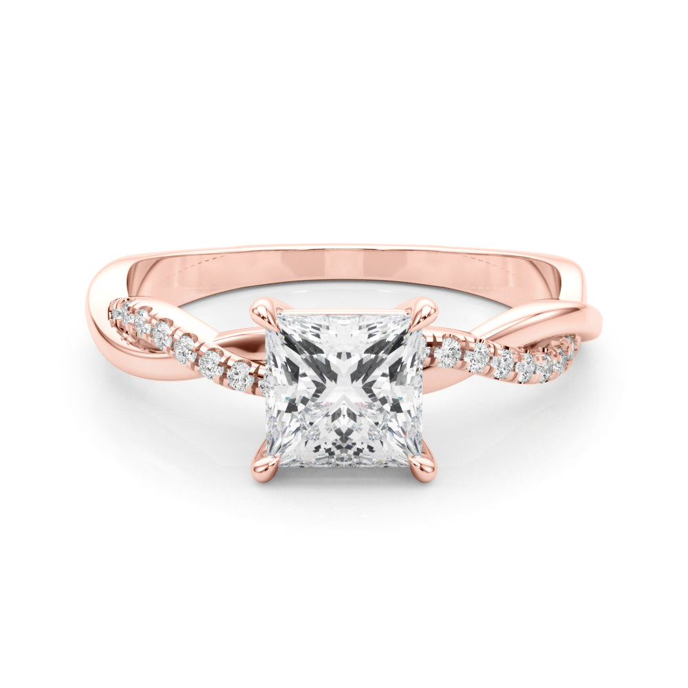 Single Row Diamond Ring