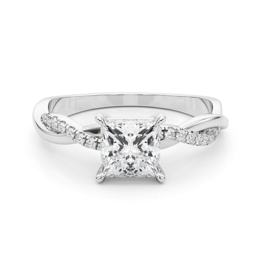 Single Row Diamond Ring