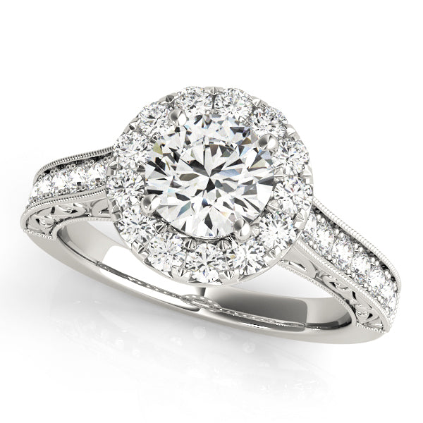 Halo Diamond Ring Imagen secundaria del producto