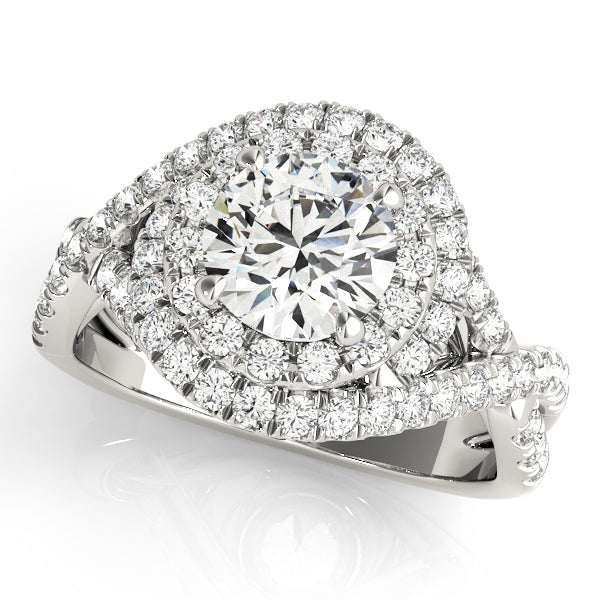 Halo Diamond Ring Imagen secundaria del producto