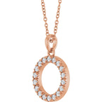 Natural Diamond Circle 16-18" Necklace