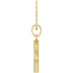Natural Diamond Circle 16-18" Necklace