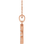 Natural Diamond Circle 16-18" Necklace