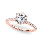 Single Row Diamond Ring