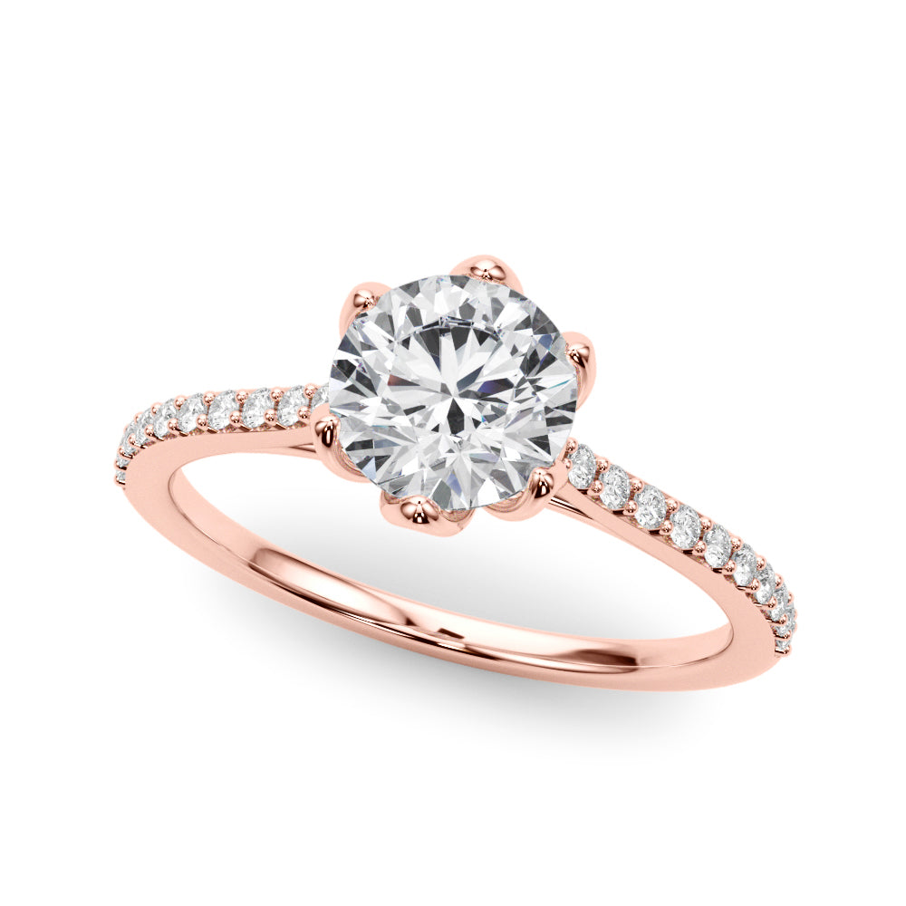 Single Row Diamond Ring
