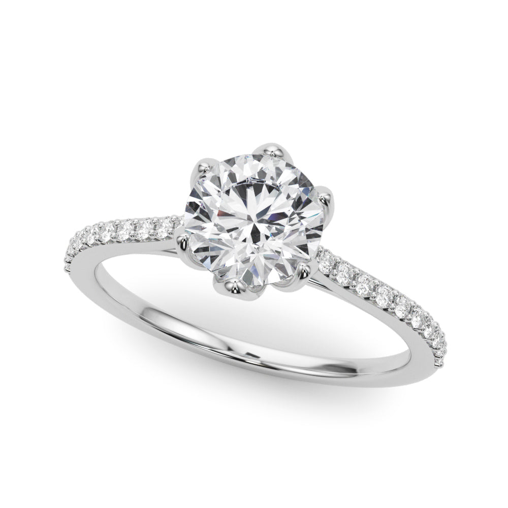 Single Row Diamond Ring Imagen secundaria del producto