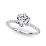 Single Row Diamond Ring