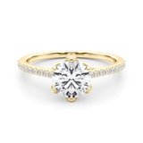 Single Row Diamond Ring