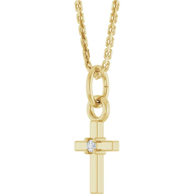 Natural Diamond Cross 16" Necklace Zweitbild