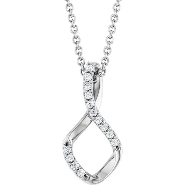 Natural Diamond Freeform 16-18" Necklace Zweitbild
