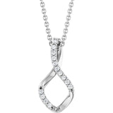 Natural Diamond Freeform 16-18" Necklace