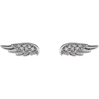 Accented Angel Wing Earrings