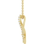 Natural Diamond Freeform 16-18" Necklace